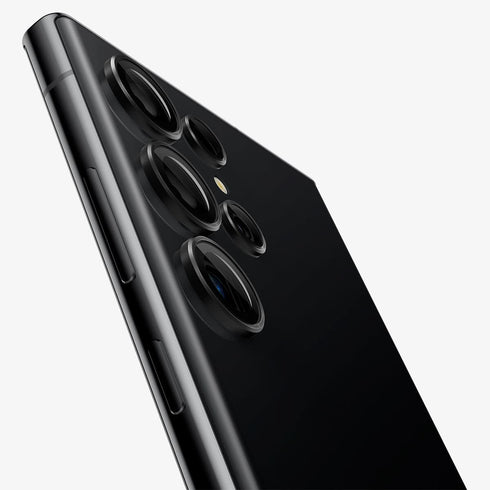 AGL05950 - Galaxy S23 Ultra EZ Fit Optik Pro Lens Protector in black showing the device